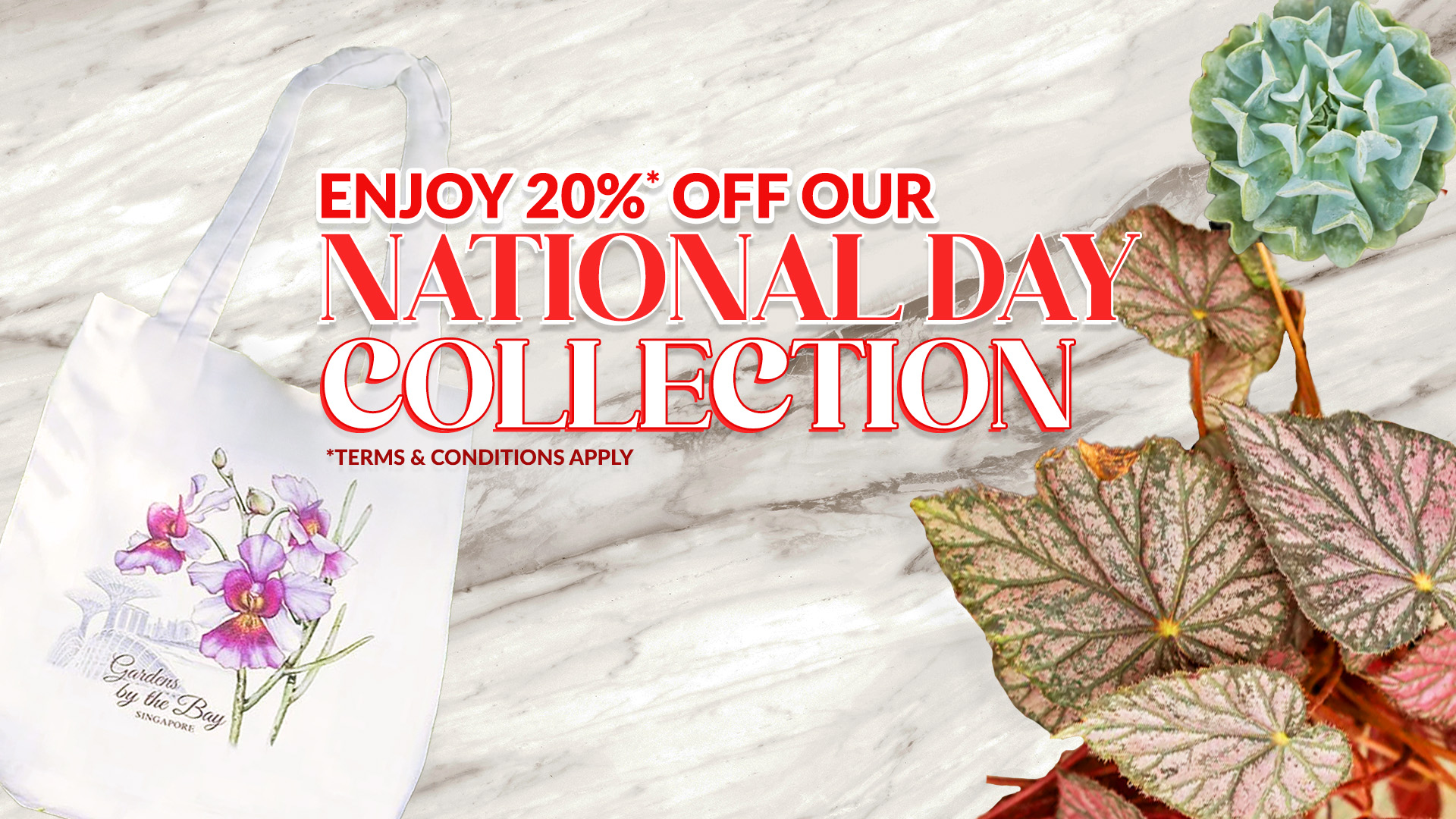 20% off the National Day Collection in Gardens by the Bay's eShop