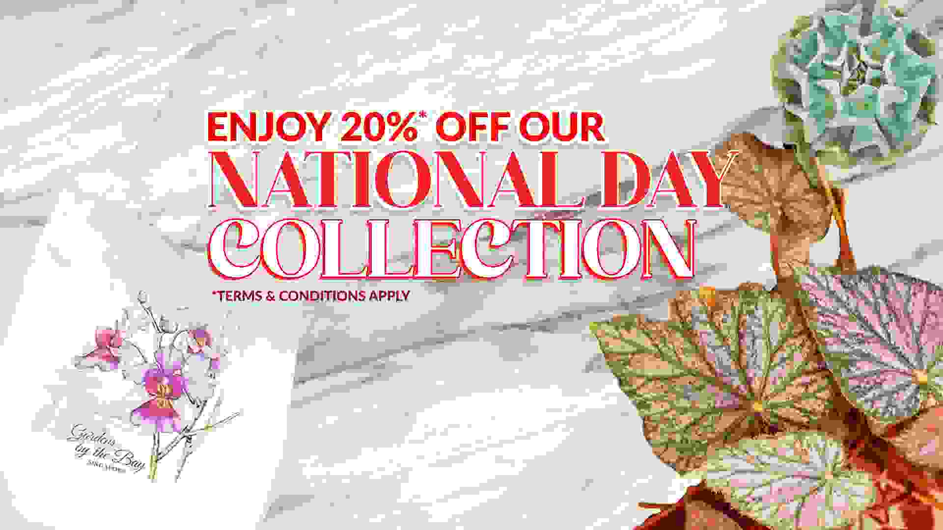 20% off the National Day Collection in Gardens by the Bay's eShop