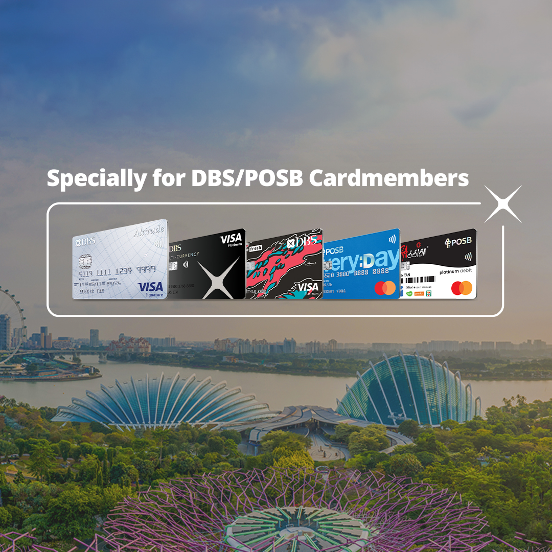 15% off Friends of the Gardens membership only with DBS/POSB Credit and Debit Cards!