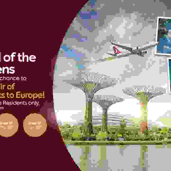 Be a Friend of the Gardens and stand a chance to win a pair of air tickets to Europe!