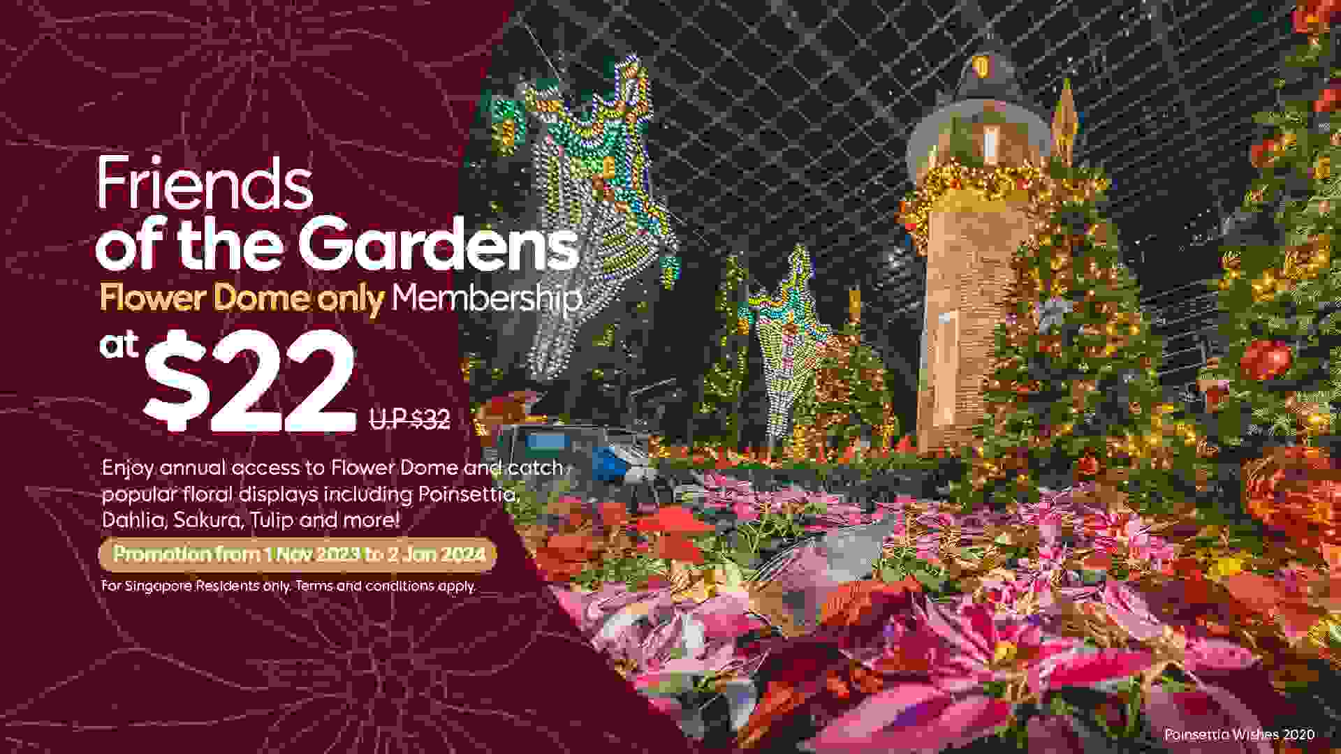 Friends of the Gardens Year End Promotion