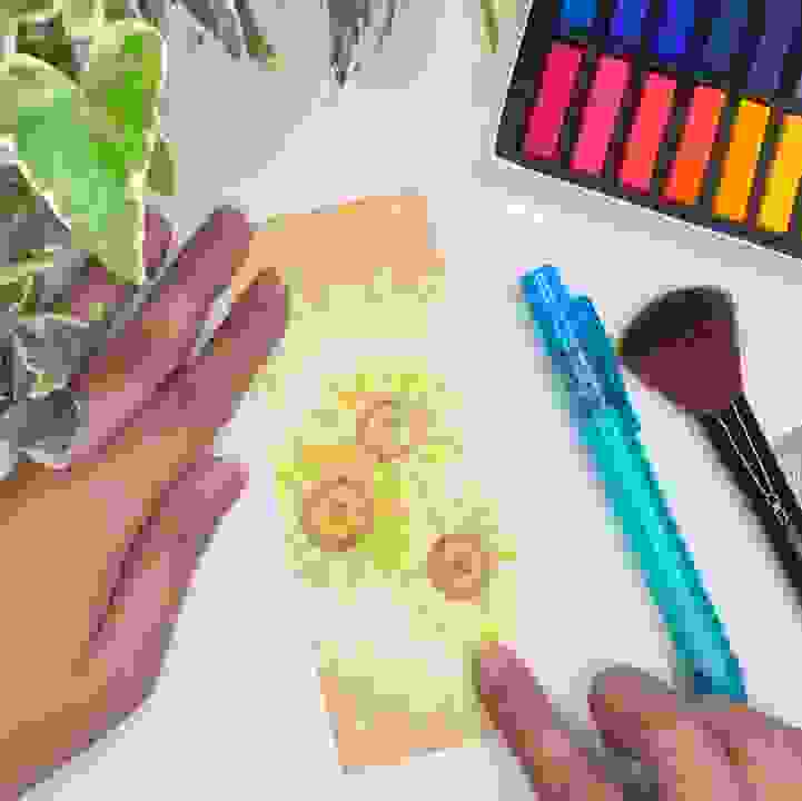 Get Crafty! - Sunflower Bookmark using Pastel Nagomi Art