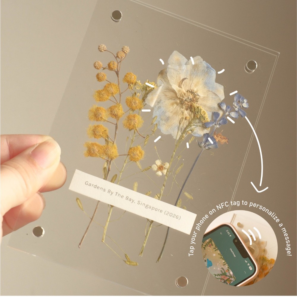 Get Crafty! - Pressed Flowers with NFC Tag by When Stars Align