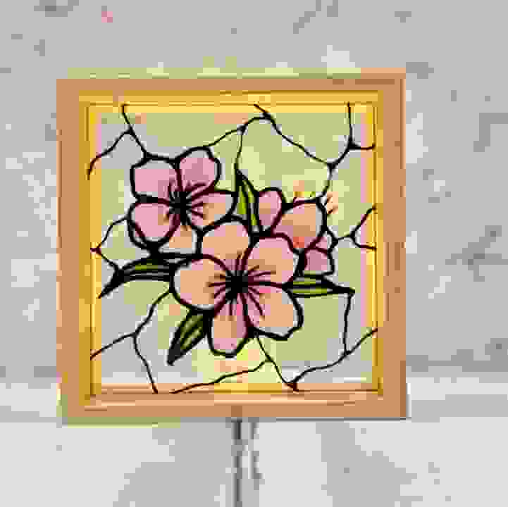 Get Crafty! - Sakura Pastel-Stained Glass Art by Simply Nagomi