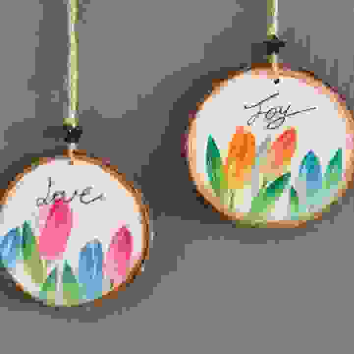 Get Crafty! - Tulip Log Art by Simply Nagomi