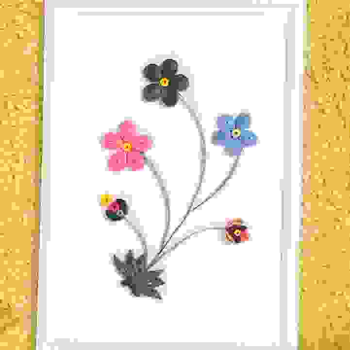 Get Crafty! &ndash; Quilling Floral Art Frame by Esty Art
