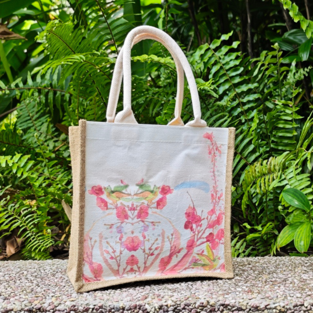 Get Crafty! - Spring Blossoms Decoupage Bag by Happy Hands Can