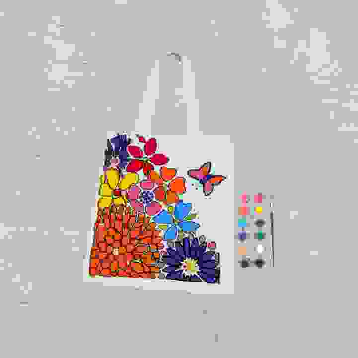 Tote Bag Fun Painting by Esty Art