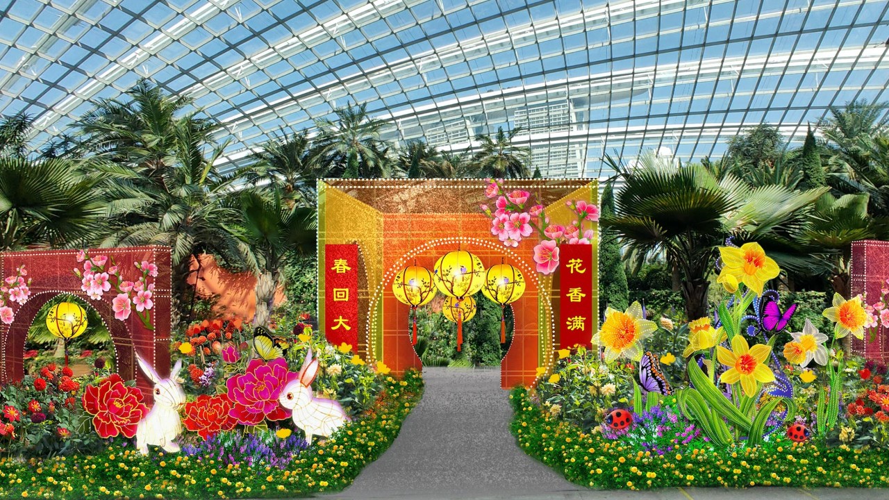  An artist impression of Dahlia Dreams, which opens on January 14 in Flower Dome – the first floral display that will kick off the return of a calendar year of full-scale floral displays in 2022.