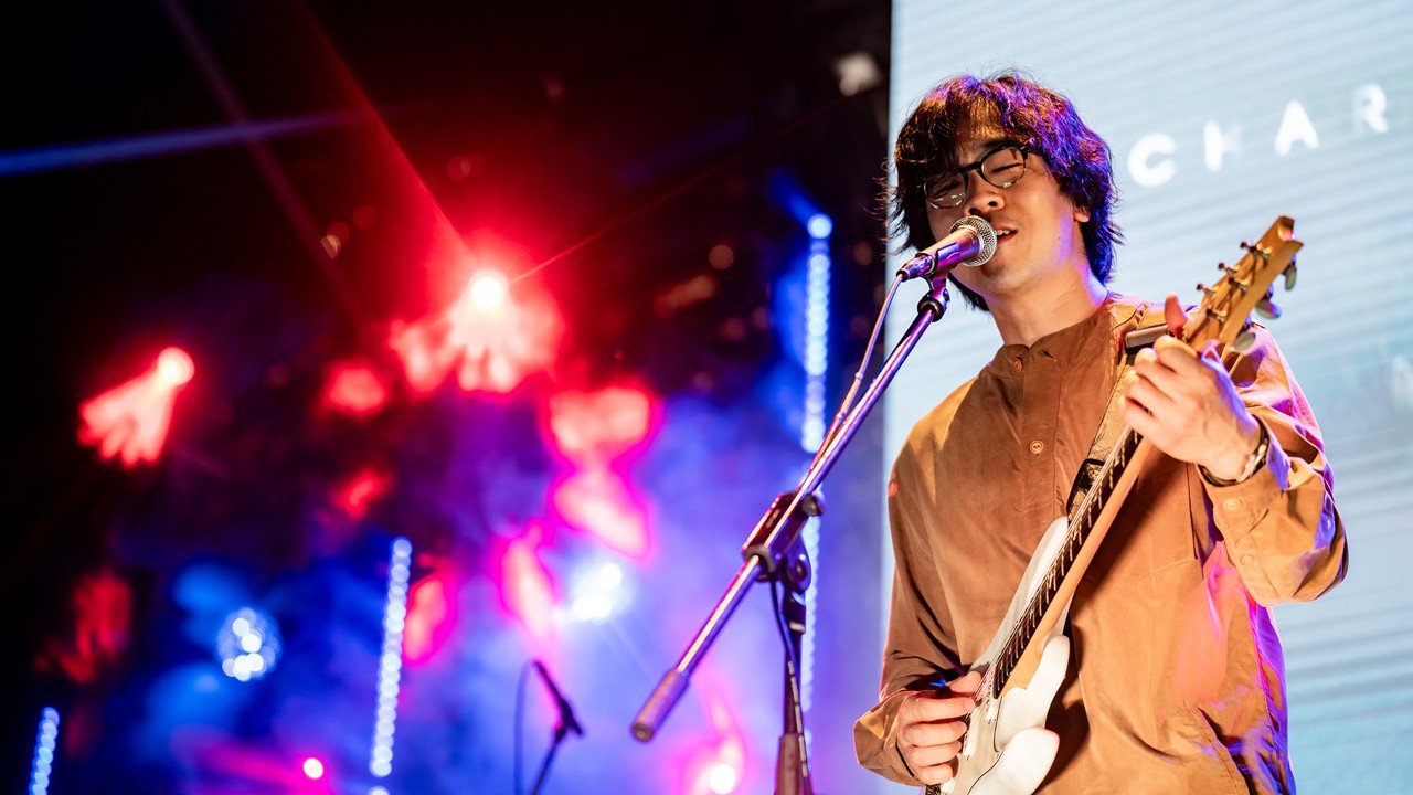 Charlie Lim performed on the first night of Gardens by the Bay’s inaugural Celebrate YOUth!: Electric Garden concert series.