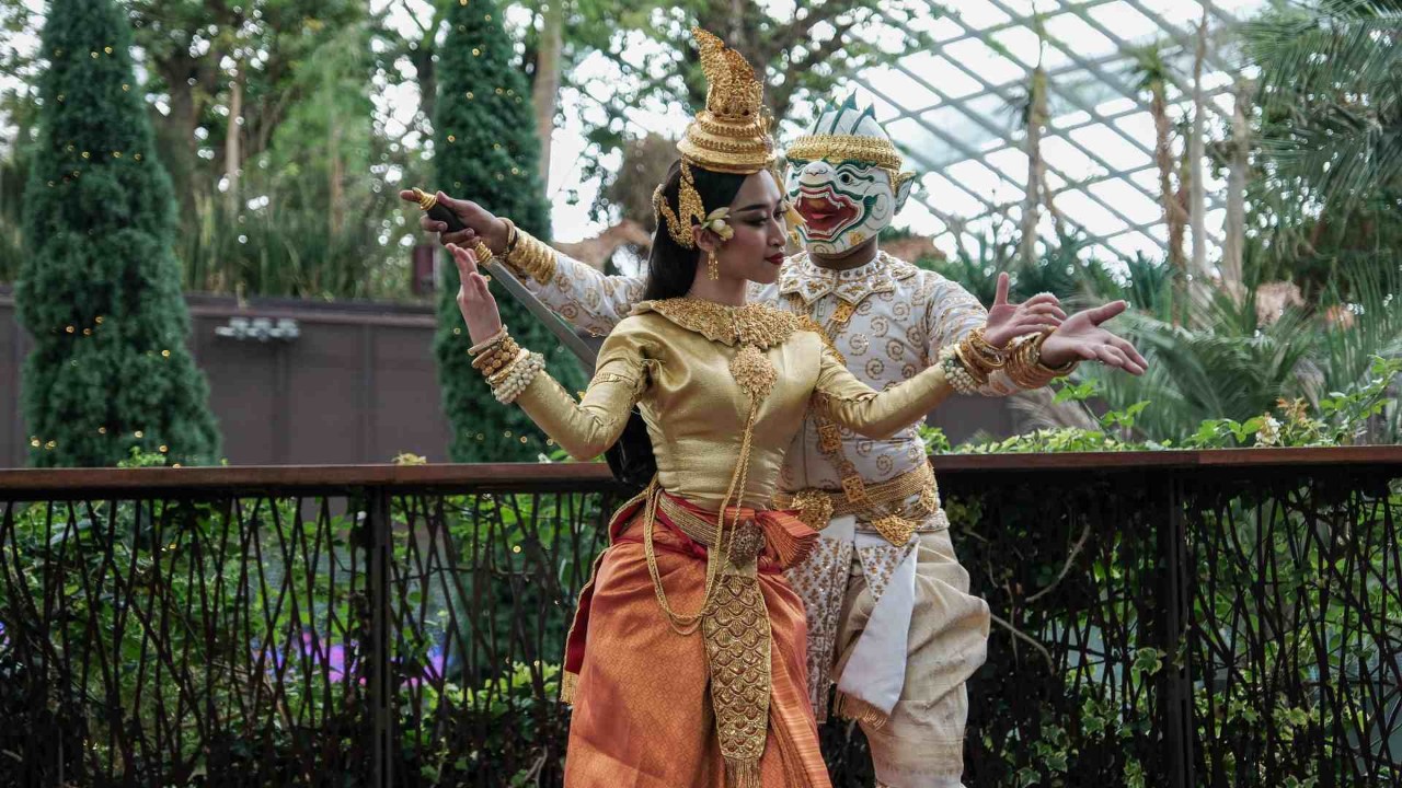 Cambodian dances at Gardens by the Bay 