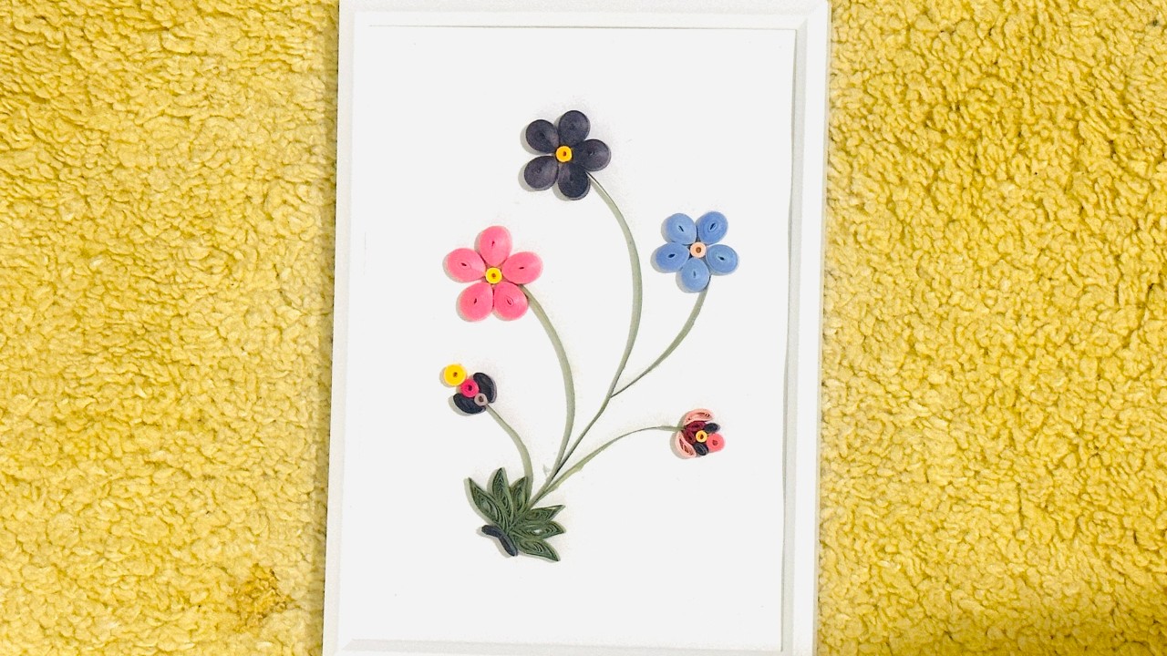 Get Crafty! – Quilling Floral Art Frame by Esty Art