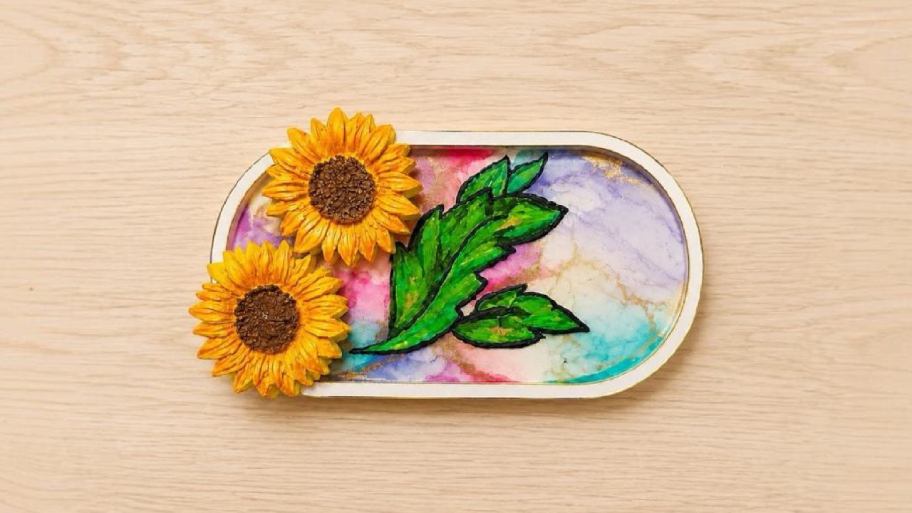 Get Crafty! - Sunflower Tray by Esty Art