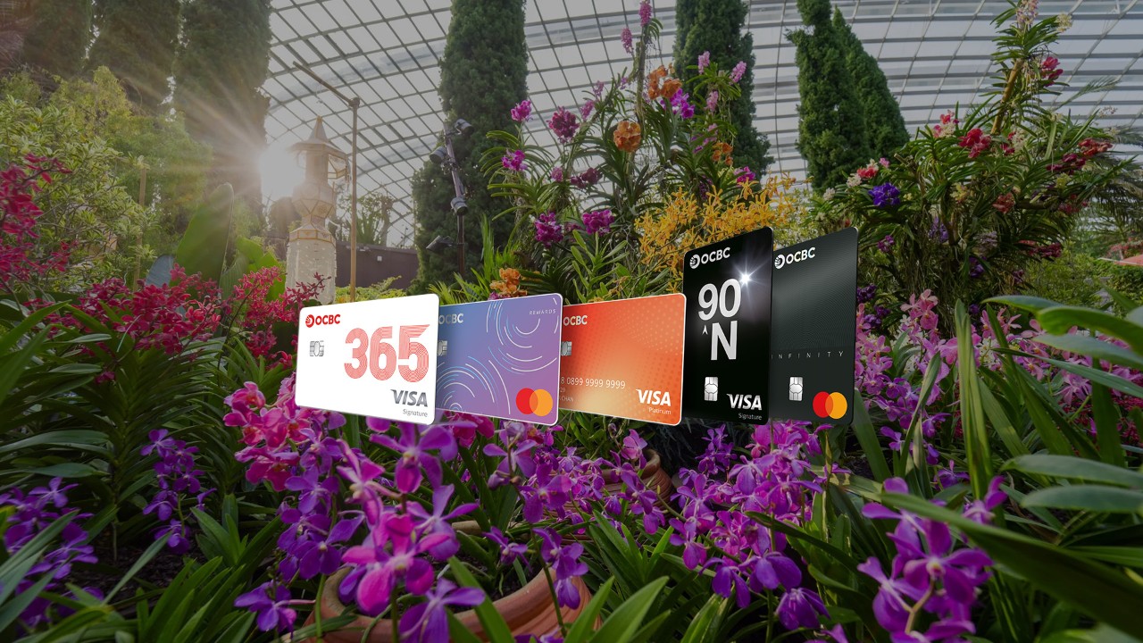 10% off Flower Dome admission ticket with OCBC Credit/Debit Card