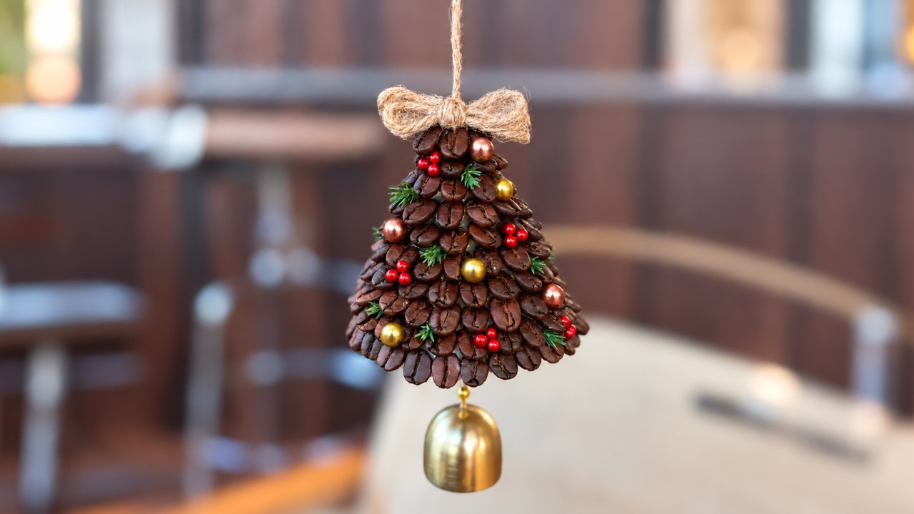 Get Crafty! – Coffee Bean Christmas Ornament by When Stars Align