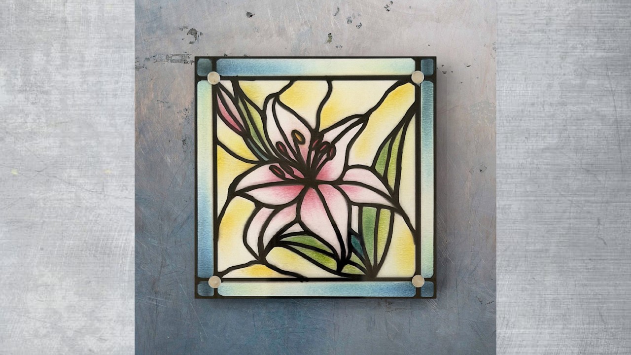 Get Crafty!-Stained Glass Inspired Coaster by Simply Nagomi
