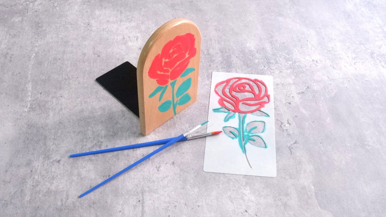 Get Crafty! – Timeless Rose Bookend by Happy Hands Can