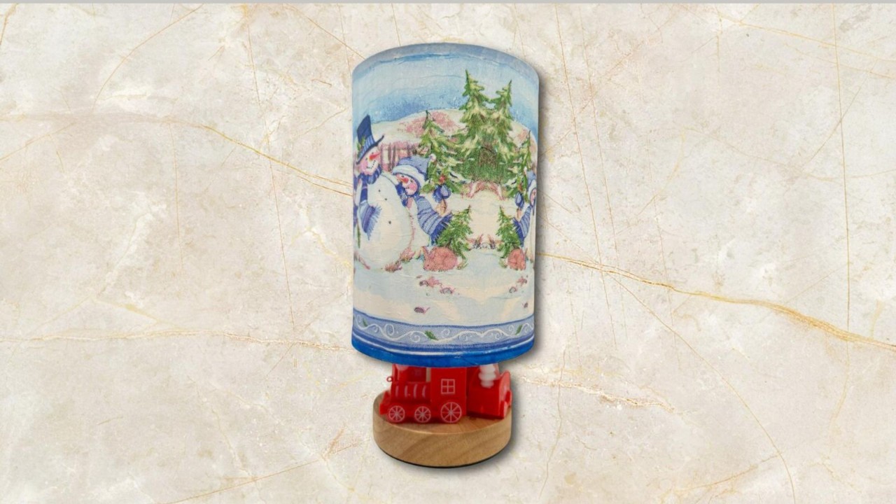 Get Crafty! - Yuletide Express Lamp by Esty Art